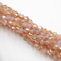 Cheap 4mm Faceted Bitcone Rondelle AB Color Austrian Crystal Glass Beads for DIY Jewelry Making Bracelet Necklace