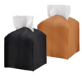 PU Leather Tissue Box Cover Personalized Paper Towel Holder Home Decor Tissue Case Napkin Holder for Tabletop