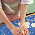 BPA Free Non-slip Customized Logo Silicone Baking Pastry Mat With Measurement for Dough Rolling