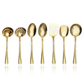 Mini Flatware Set Gold Stainless Steel Wholesale Bulk Demitasse Spoons and Dessert Forks with Antique Texture