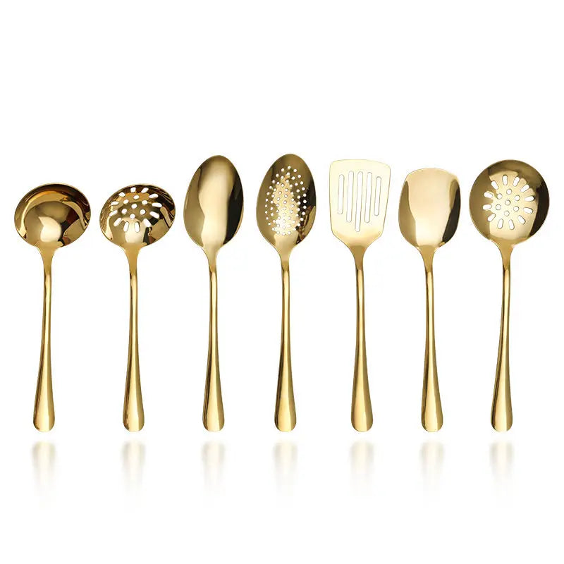 Mini Flatware Set Gold Stainless Steel Wholesale Bulk Demitasse Spoons and Dessert Forks with Antique Texture