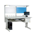 Leenol Industrial Wood Workbench With Heavy Duty Support