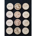 Laser Cutting and Engraving Wooden Birthday Coupons Reward Tokens  Wooden Coins for Learning Education