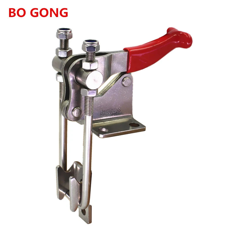 GH-40344-SS Latch-Action 304 Stainless Steel Toggle Clamp Quick Release U Bolt Self-lock Catch Clip 900Kg Capacity GH-40344