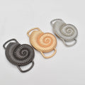 New Arrival Fashion Rust&Saltwater Resistance Metal Shell /Conch Shape Buckle With Bikinic Connector for  Swimwear Accessories