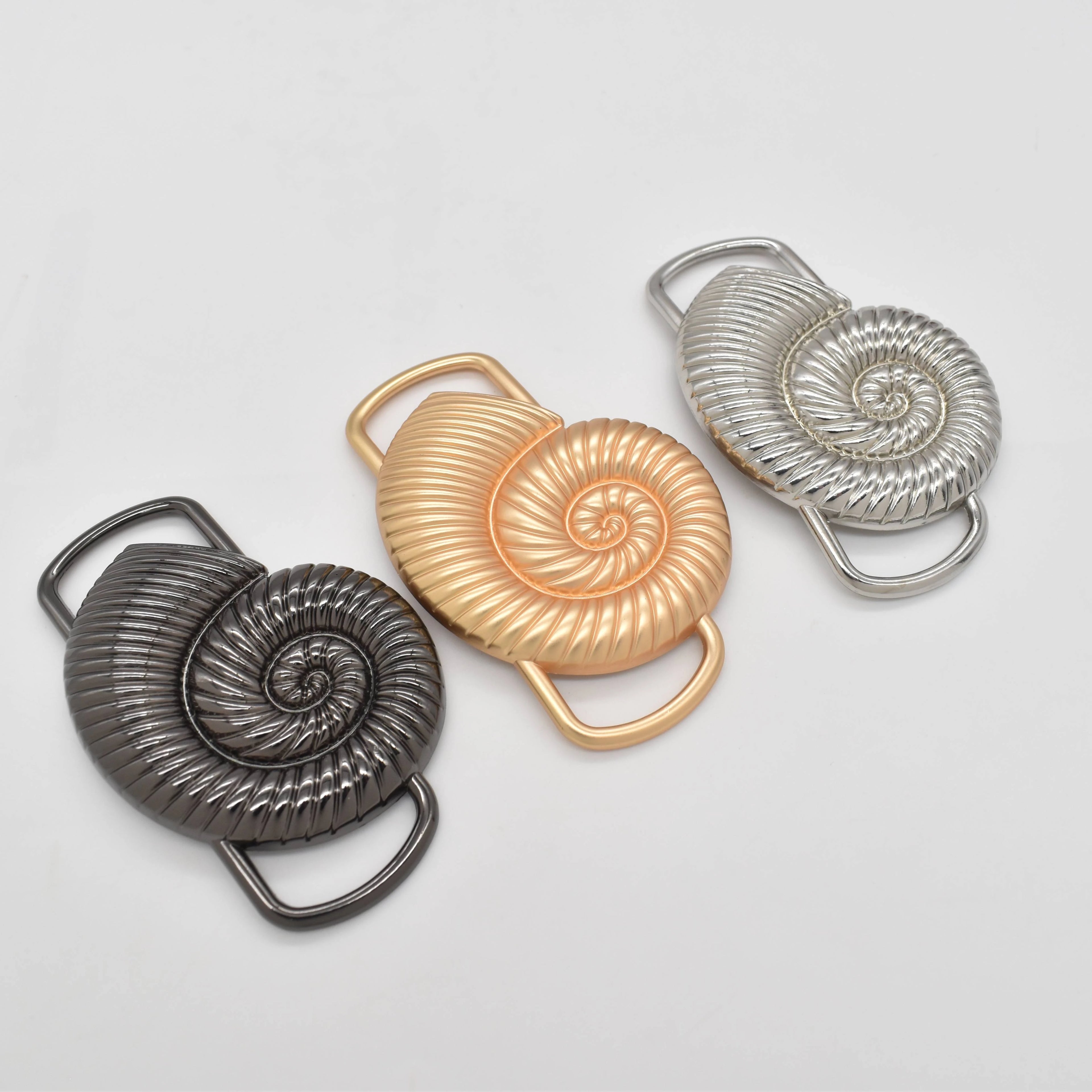 New Arrival Fashion Rust&Saltwater Resistance Metal Shell /Conch Shape Buckle With Bikinic Connector for  Swimwear Accessories