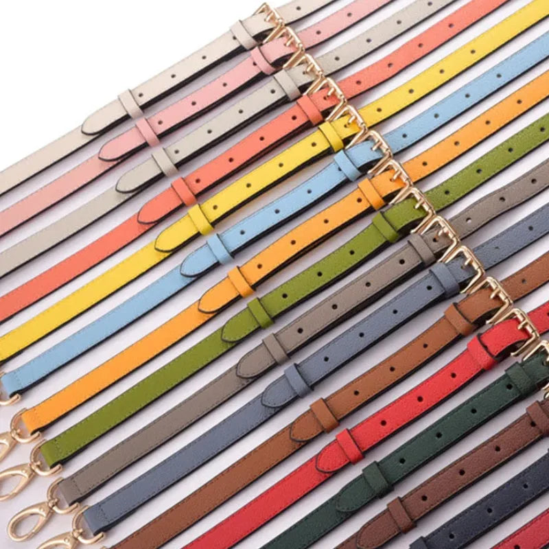 Meetee B-S572 Bag Accessories New Lychee Pattern Head Layer Cowhide Double-sided Versatile Adjustable Shoulder Strap
