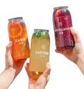 Wholesale Transparent Food Grade Plastic PET Can for Soda Beverage Soft Drink Carbonated Drink