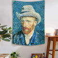 Art Mandala Van Gogh Oil Painting Wall Hanging Print Blanket Wall Covering Home Decor
