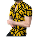 Men's Casual Short Sleeve Shirts New Type Custom Printed Digital Printing on Knitted Fabric Sell Well