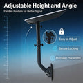 Starlink V5 Metal Roof Base Mast Bracket Eco-Friendly Rainproof Long-term Bearing Rustproof Coating Residential Rooftop Durable MegaBDM