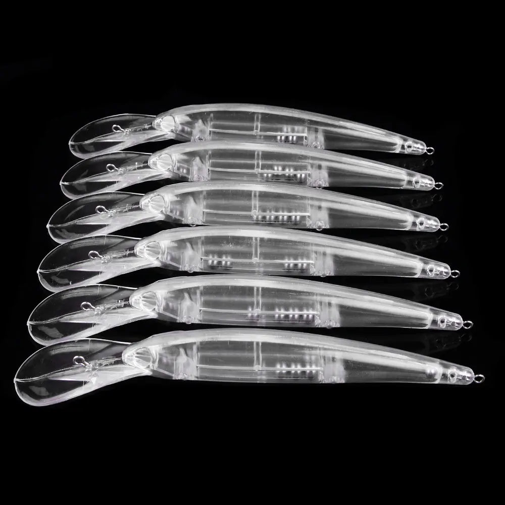 Wholesale MI124-0 16cm 16.7g Artificial Hard Baits DIY Unpainted Blank Minnow Fishing Lures