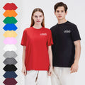 Custom Designed Men's Pure Cotton 200G O-Neck Loose Fit T-Shirt Solid Color Anti-Pilling Short Sleeve Plus Size Sublimation