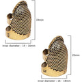 Adjustable Metal Finger Shield Protector Sewing Thimble for Quilting & Craft Accessories with Paracord for Camping & Hiking MegaBDM