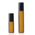 3ml 5ml 10ml Frosted Amber Glass Roll on Bottle Sample Bottle Perfume Bottle With Steel Roller or Glass Roller MegaBDM