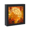 MDF Black Frame Paper Cut LED Light Box Desk Table Lamp Home Decoration Lamp Gift Custom Nightlight Christmas New Year Gift Item