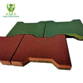 Dog Bone Rubber Brick Paver Interlocking Rubber Mat