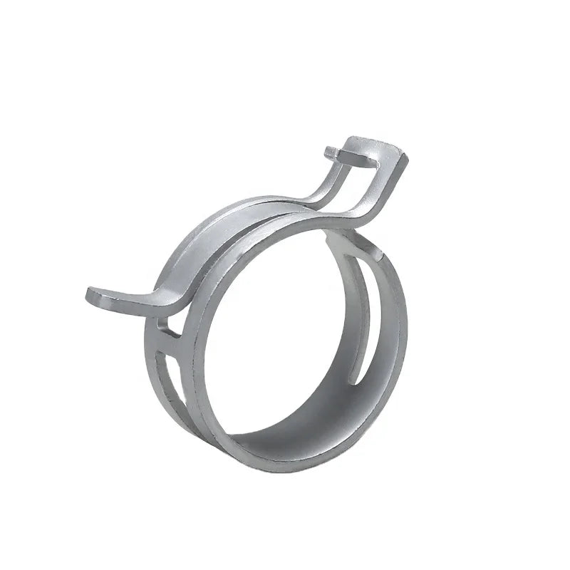 Stainless Steel Carbon Steel Metal Round Spring Clamps with Handle Hardware Fittings Inch Metric Customized Size Silver Polished