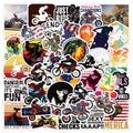 50Pcs New Motorcycle Motocross Graffiti Stickers for Car Motor Helmet Decoration Label Racing Car Waterproof Sticker