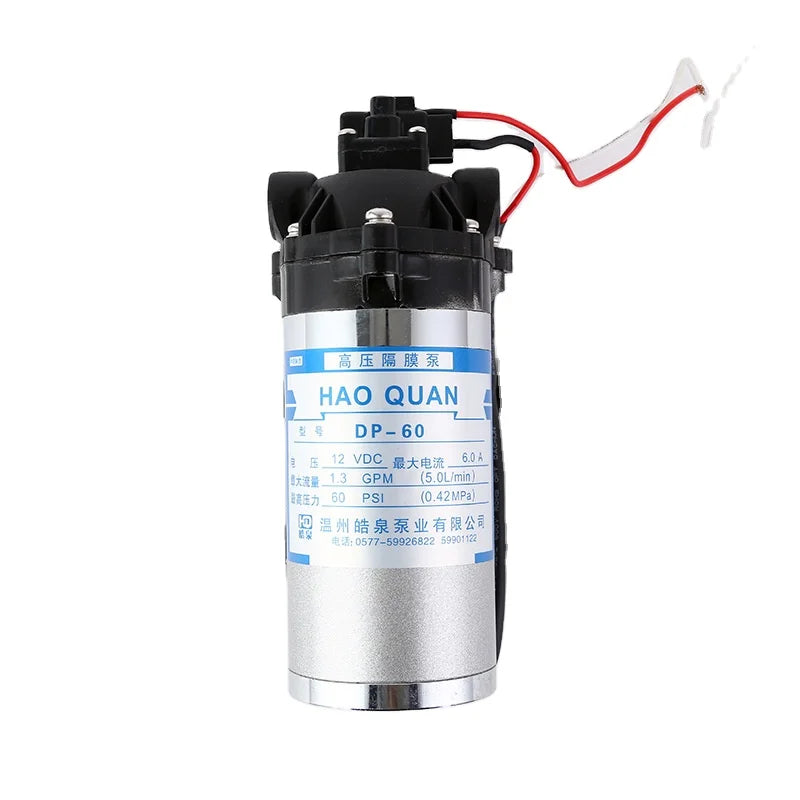 Mini DP-60 12V DC Diaphragm Pump with Pressure Switch High Pressure Micro Water Booster for Machining Applications