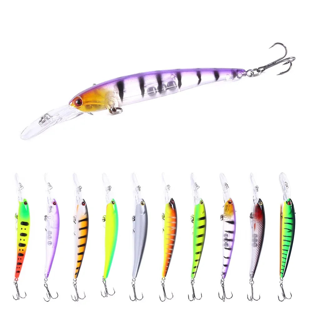 Wholesale MI125 12.5cm 11g Artificial ABS Hard Plastic Baits Sinking Minnow Fishing Lures