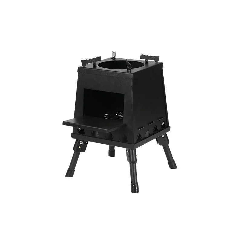 Portable Titanium BBQ Fire Stove with Charge for Camping & Hiking Multi Cooker Outdoor Survival Trekking Backpacking S Size