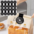 Handmade Self-Adhesive Bakery Stickers Classic Style White Paper Offset Printing Food Baking Label Sealing Tamper-Proof Tags
