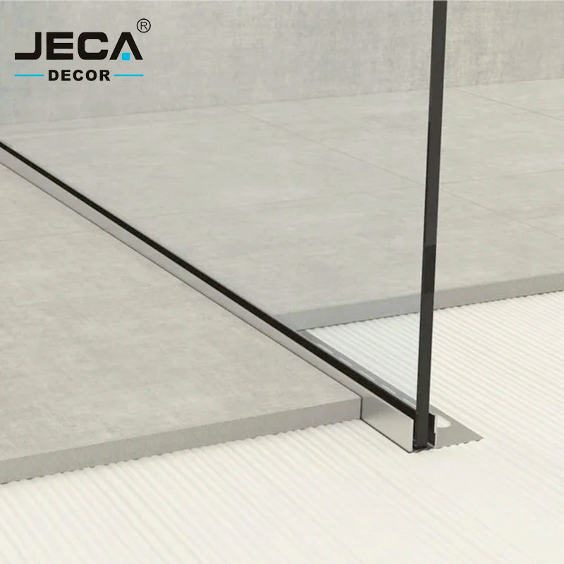 Foshan Supplier JECA Shower Screen Wall Profile for Glass Wall Fixing U Channel 304/316 Stainless Steel Tile Trim