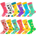 Whale Wholesale Colorful Fruit Animal Festival Funny Daily Custom Logo Crew Cotton Tube Women Men Socks