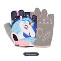 Outdoor Sport Road Mountain Bike Kids Junior Cycling Gloves Fit Boy Girl Youth Age 2-10 Bicycle Half Finger Pair Gloves