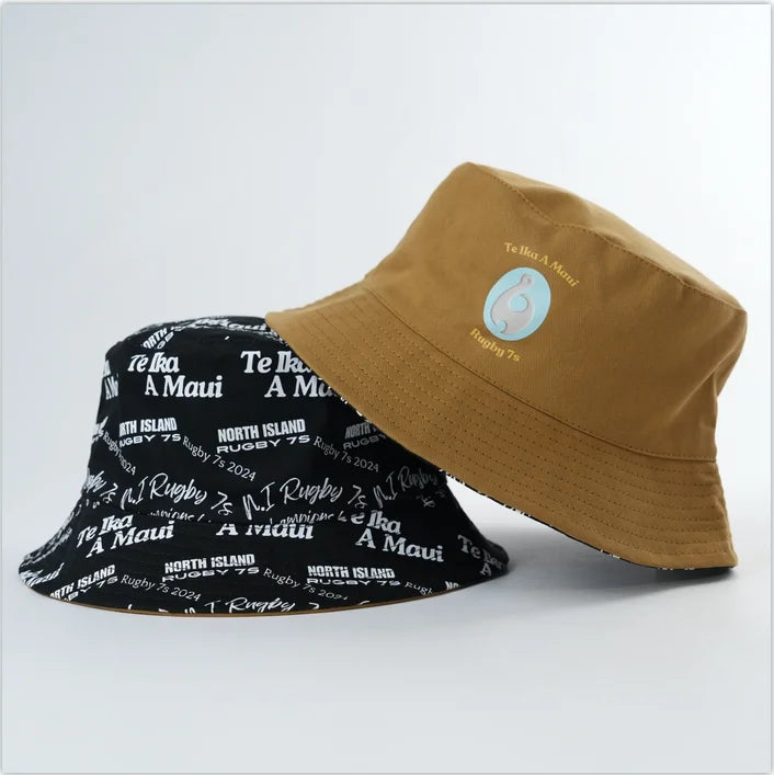 Custom Logo Cotton Bucket Hat With Double Side Printed Cute Support Embroidery Hot Selling for Outdoor Travel & Fishing