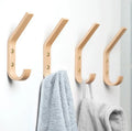 LEXDO Small Rubber Wood Wall Hook-Eco-Friendly Modern Design with Click Installation for Home Clothing Decoration Made in China