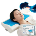 WJ-1062A Orthopedic Memory Foam Gel Pillow-Ergonomic Cervical Neck Support Removable Washable Airplane Nursing Hotel
