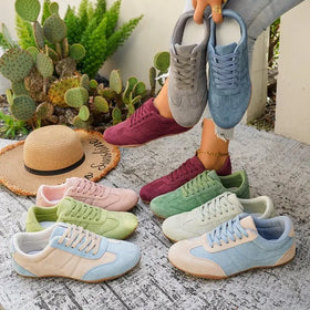 Big Size 36-42 Lace up Custom Logo Sneakers Women's Fashion Casual Flat Sneakers Shoes