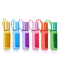 Silicone Holder 6colors Essential Oil Roll on Tube Cosmetic Packaging 10ml Amber Rose Gold Roller Glass Perfume Bottle