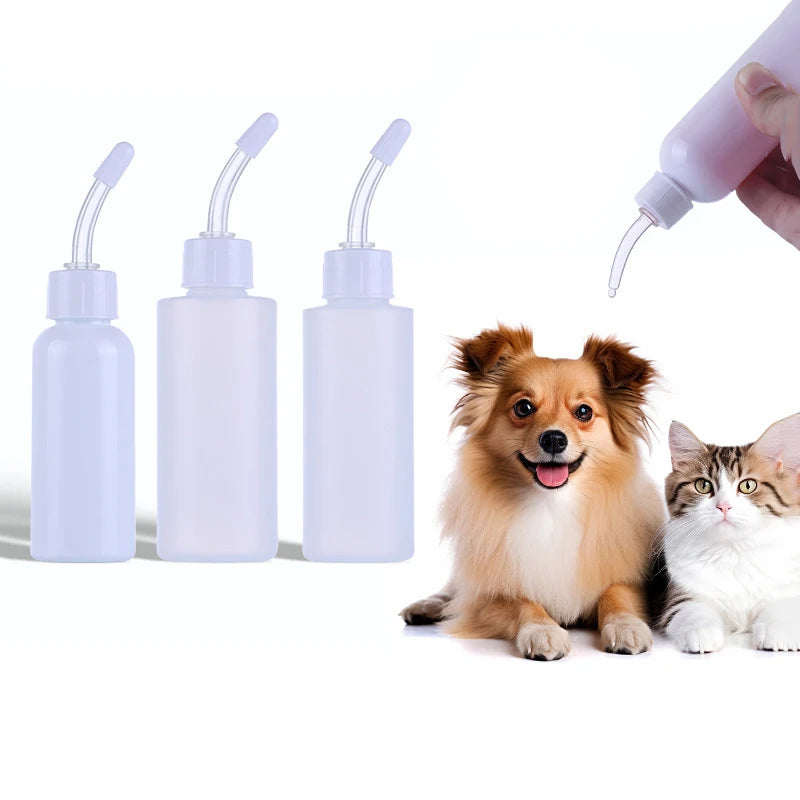 60ml 80ml 100ml PE Cat Feeding Food Bottle Plastic Liquid Dropper Squeeze Ear Eye Drops Wash Cleaning Care Soft Pointed Bottles