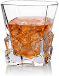 Lead-Free Square Transparent Whiskey Glass Cup 10oz for Home Bar Hotel Wedding Parties Perfect Drinkware Gift