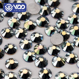 VDD 169 Sliver Beach SS4-SS30 Glass Rhinestone Crystal Flatback Strass Glitter Diamond Stones for DIY Nail Art Crafts Decoration