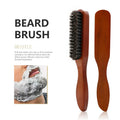 Men Shaving Brush Boar Bristle Hair Beard Brush Wooden Handle Beard Comb Salon Barber Store