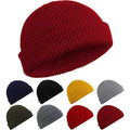 Manufacturers Wholesale Custom Unisex Recycled Acrylic Knit Docker Skully Hat Skull Cap Short Fisherman Beanie With Logo
