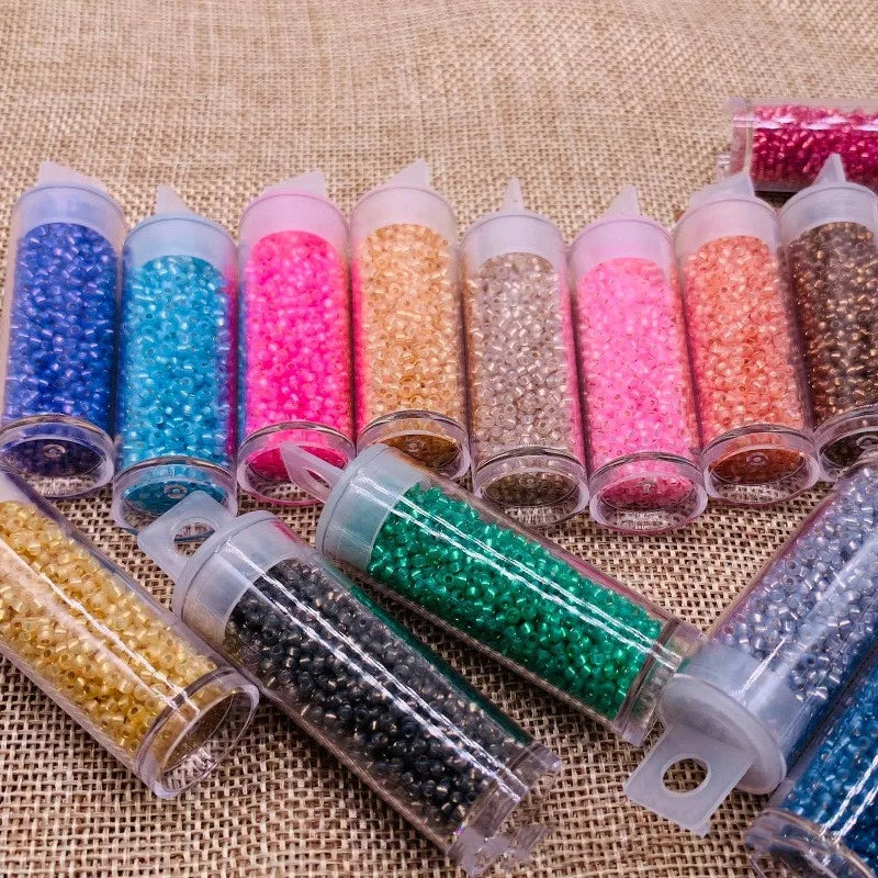 Miyuki Delica Seed Beads 11/0 Japansilver Lined Glass Beads for Jewelry Making