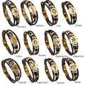 SSeeSY Joyas Pulsera Fashion Jewelry Custom 12 Months Buckle Handmade Multilayer Braided Leather Bracelet for Men
