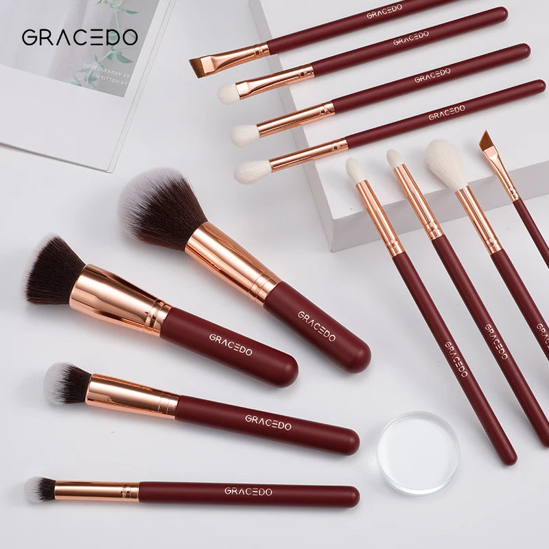 Makeup Supplier Free Sample 7 10 15 Pcs Vegan Synthetic Hair Professional Private Label Custom Face Makeup Brushes Set