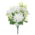 Artificial Dahlia Flower Full Bloom Bouquet Silk Dahlia With Rose Bouquet for Wedding Bridal Table Floral Home Office Decoration