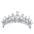 Wedding Crown Headband Bridal Tiara Crown Hair Accessories Hot Sale Argent Color Crystal Show Pageant Princess Crystal Party 86g