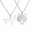 MIENTER Animal Cute Paw Pendant Necklace Personalized Luxury Fashion Stainless Steel Cut Pendant Necklace