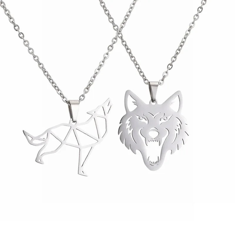 MIENTER Animal Cute Paw Pendant Necklace Personalized Luxury Fashion Stainless Steel Cut Pendant Necklace