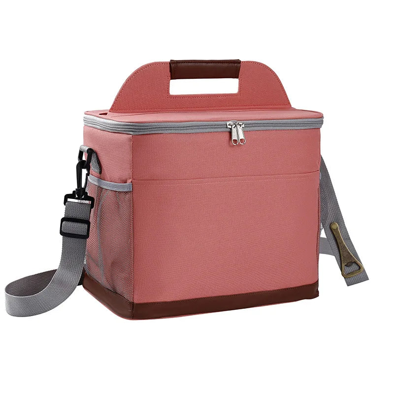 Custom Portable Waterproof Leakproof Insulated 2-8 Hours Thermal Bag Family Lunch Picnic Cooler Bag for Food Takeway