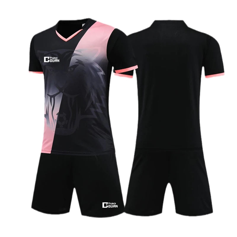Cheap Football Jersey Set Adults Sports Soccer Shirt Full Football Jersey Number Logo