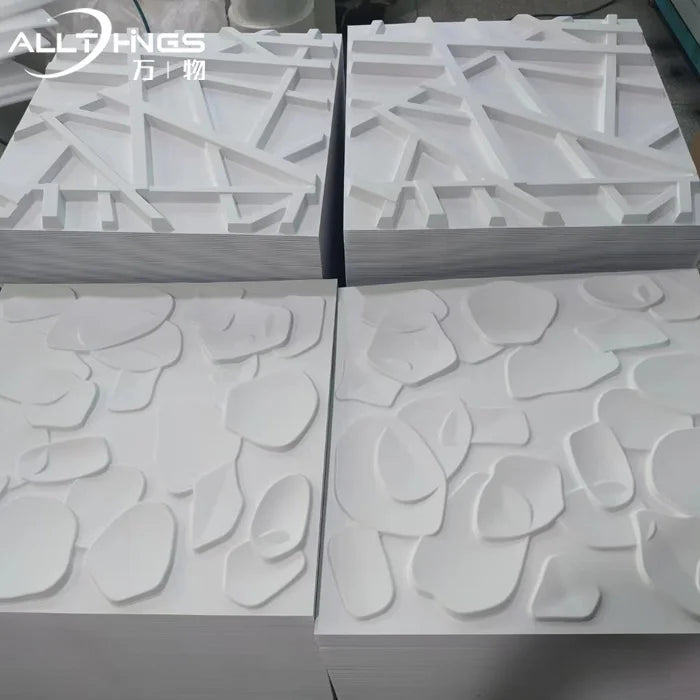 PVC Wall Decoration Building Finishing Materials Simple Design Bedroom Ceilings Interior 3d Pvc Wall Panels